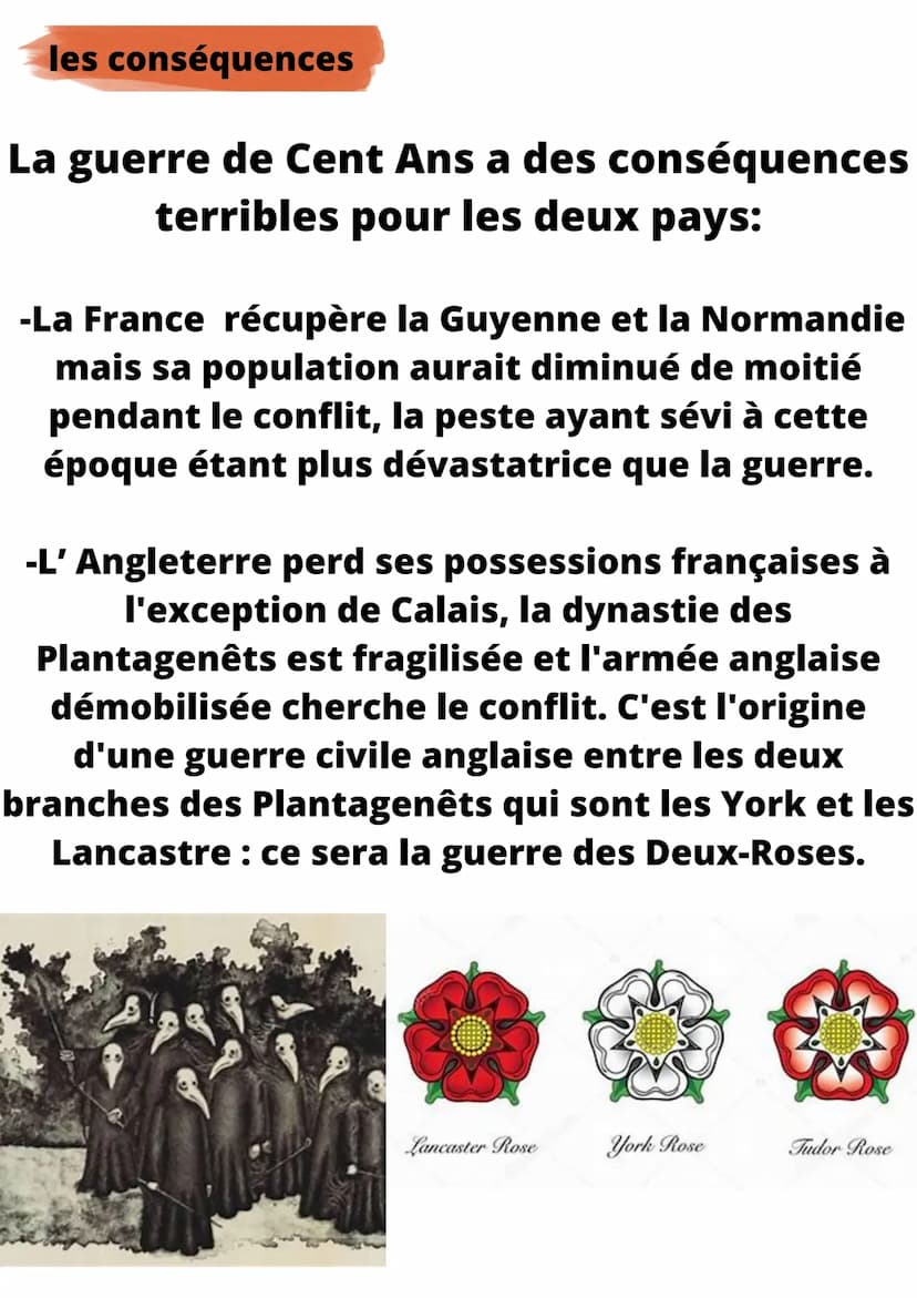 Hihistoire E
LA GUERRE DE CENT ANS
introduction
Au début du XIV siècle,en 1334, le roi
d'Angleterre, Édouard III,revendique le trône
de Fran