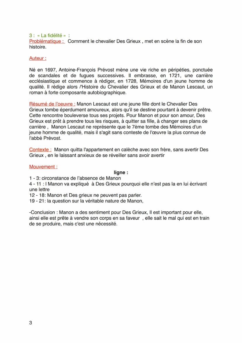 vendredi 3 mars 2023
Français :
1: « La rencontre d'Amiens. » :
Problématique : En quoi cette rencontre amoureuse pose-t-elle les jalons d'u