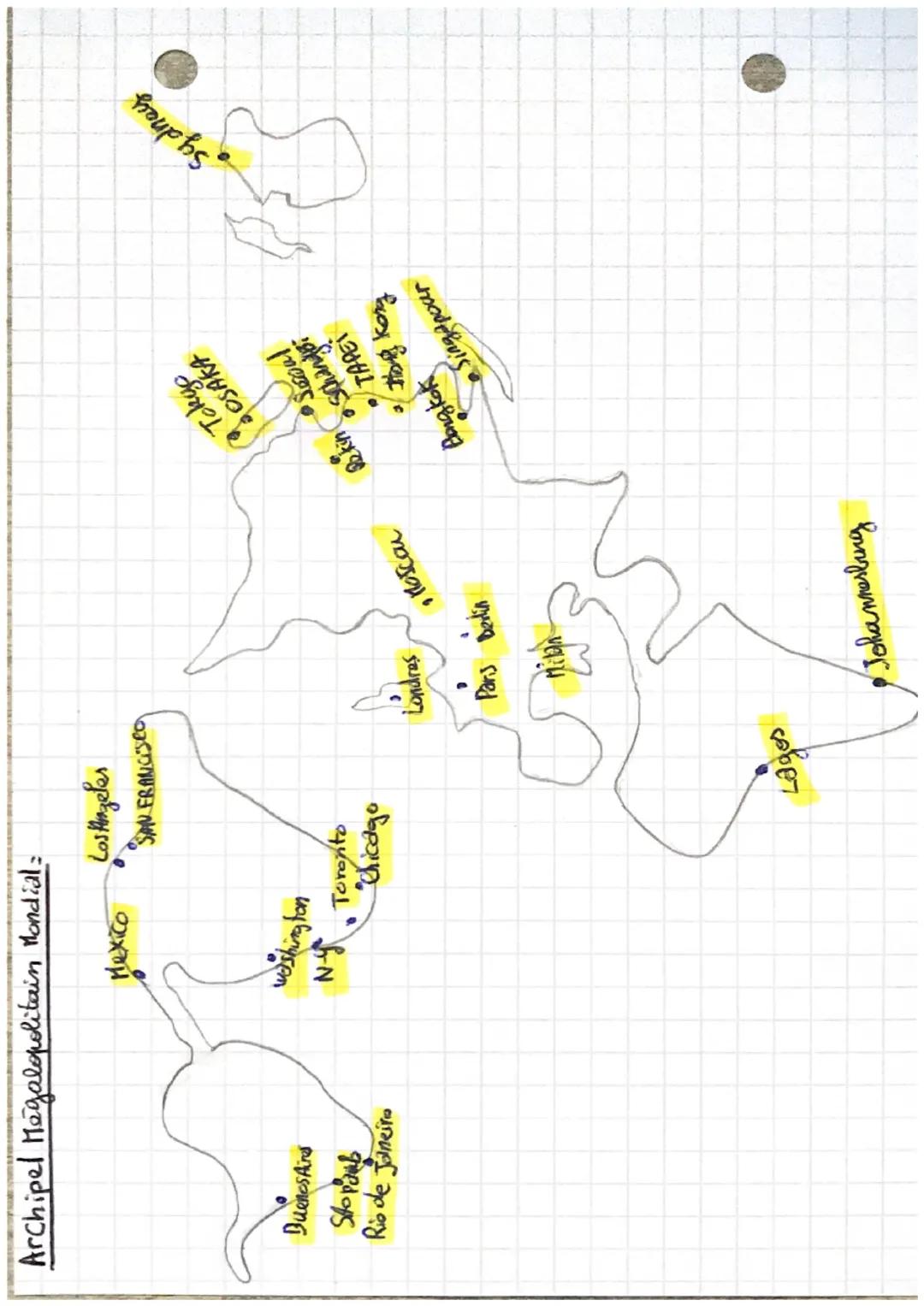 GEO
-Depuis 2007, la moitié psp mondiale habite en ville
population devenue urbaine
1
→ % en 7.
urbanisation généralisée echelle mondiale.
u