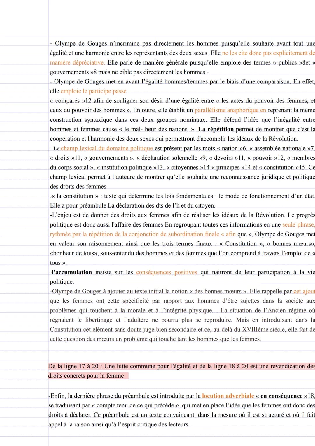 - Les phrases déclaratives jouent sur des procédés d'emphase (d'exagération)en particulier grâce à
l'énumération des groupes nominaux juxtap