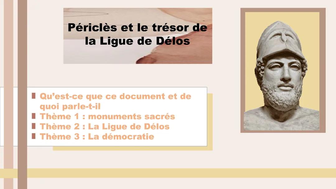 Périclès et le trésor de la Ligue de Délos 