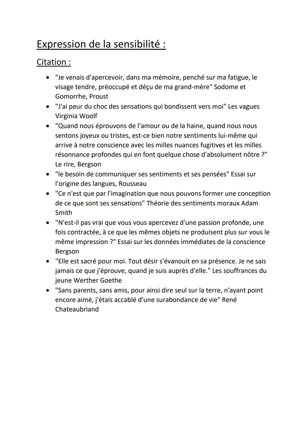 Expression de la sensibilité :
Citation:
"Je venais d'apercevoir, dans ma mémoire, penché sur ma fatigue, le
visage tendre, préoccupé et déç