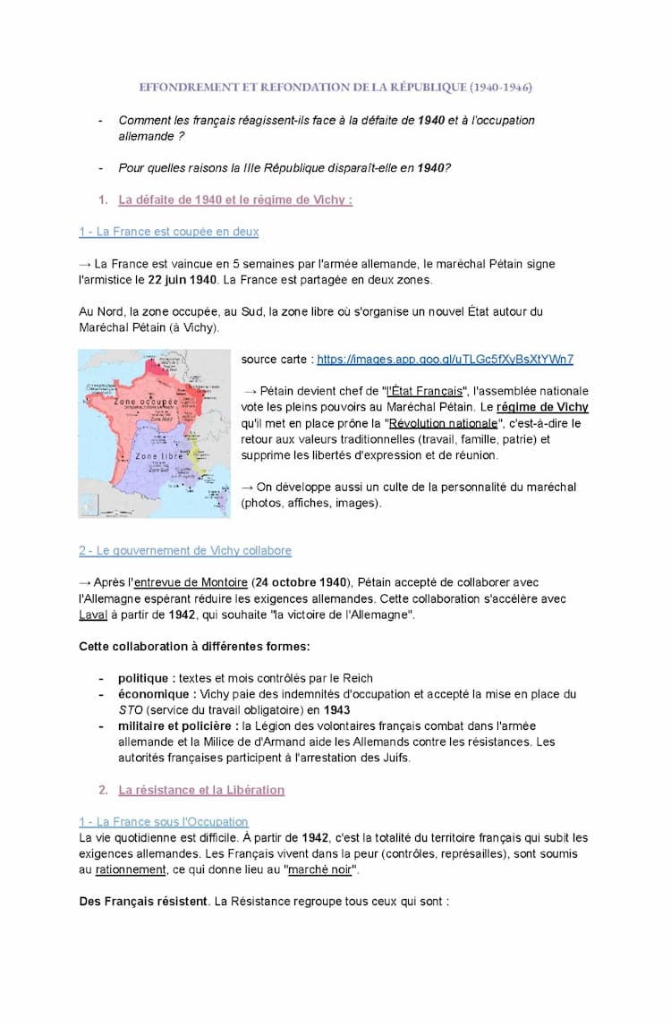 Know Effondrement et refondation de la République (1940-1946) thumbnail