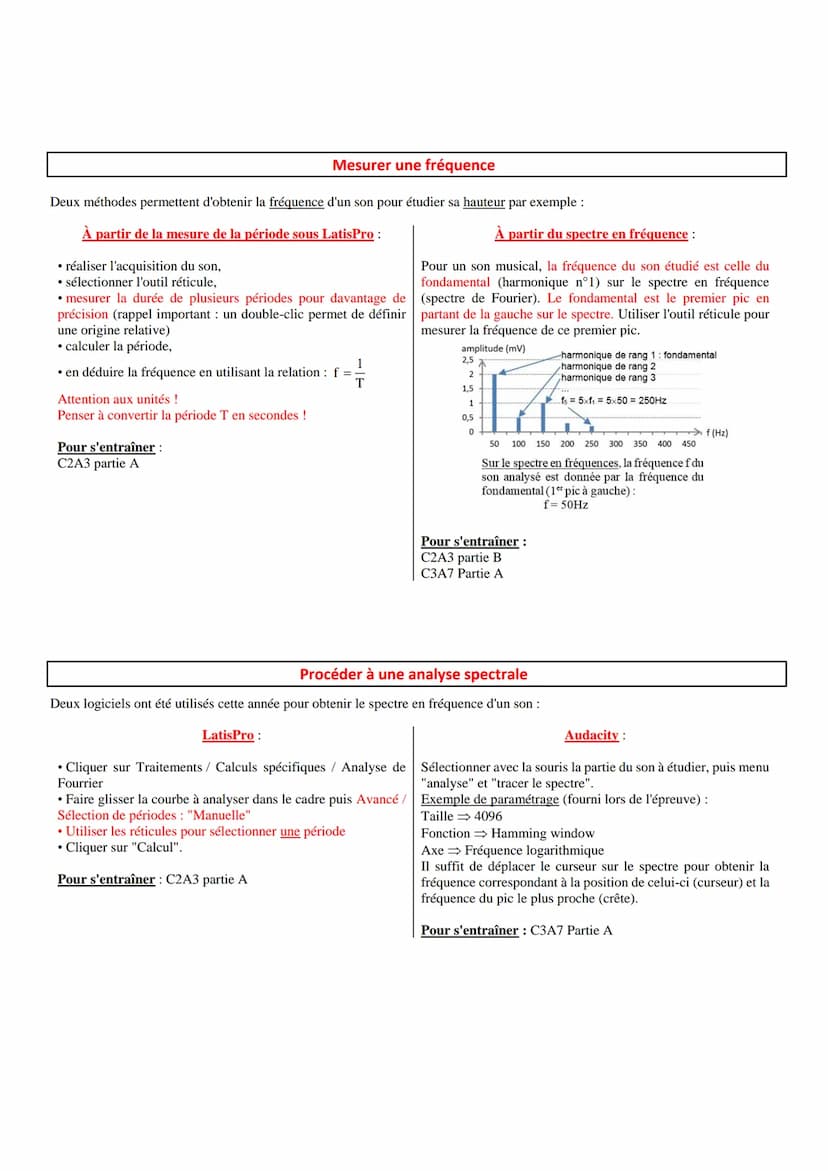 FICHE MÉTHODE
• Venir avec : convocation, pièce d'identité, blouse, montre.
Calculatrice : Vous ne pourrez pas utiliser votre calculatrice p