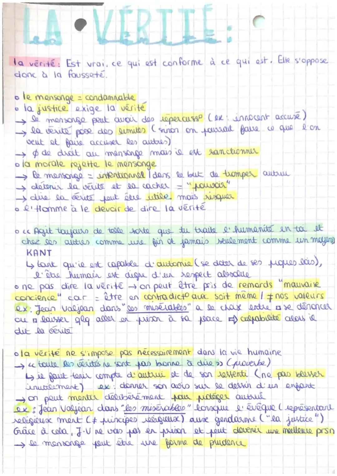 la vérité philosophie