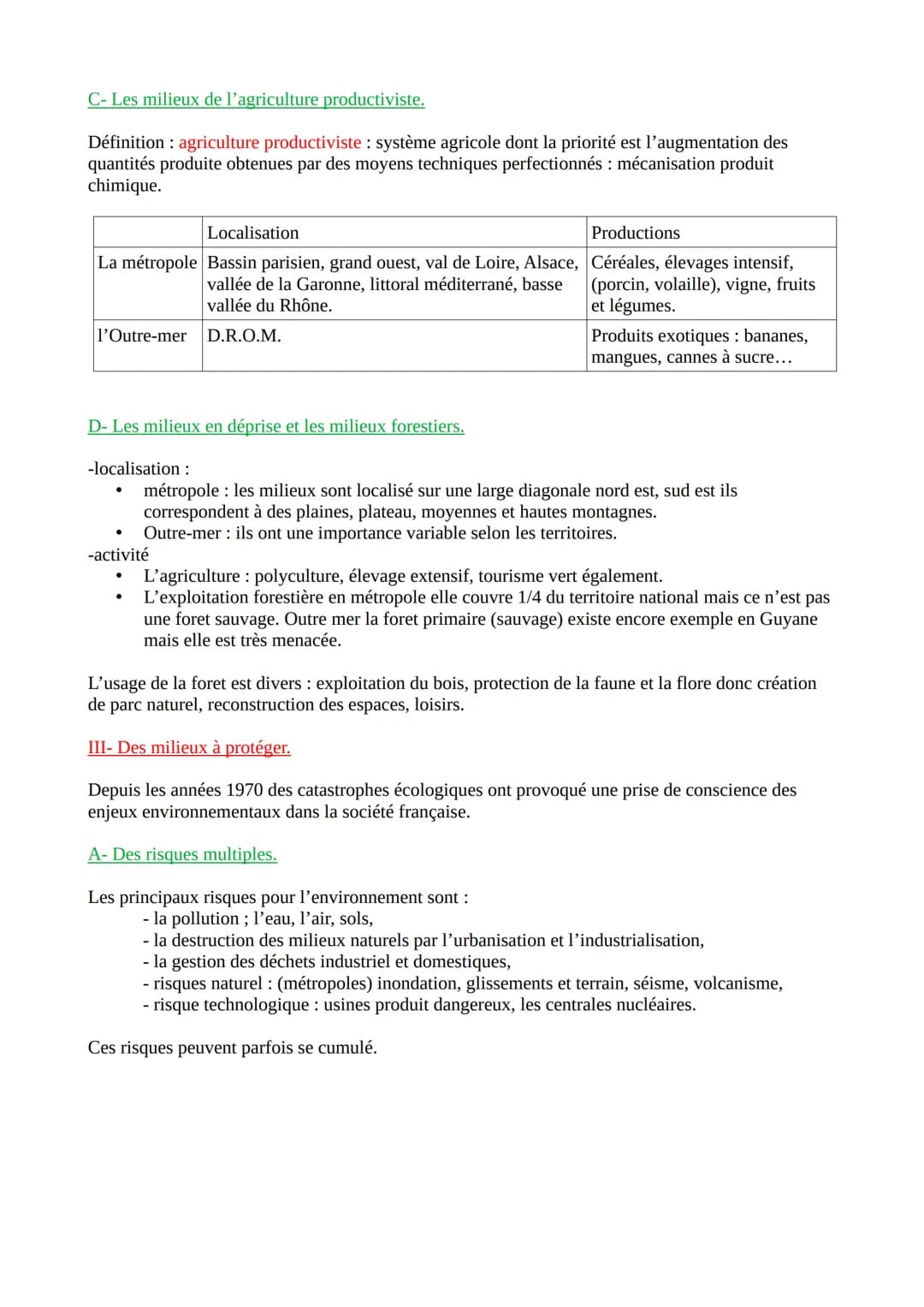 La France des milieux métropolitains et ultramarins entre valorisation et protection
INTRO; Par sa superficie et sa situation géographique l