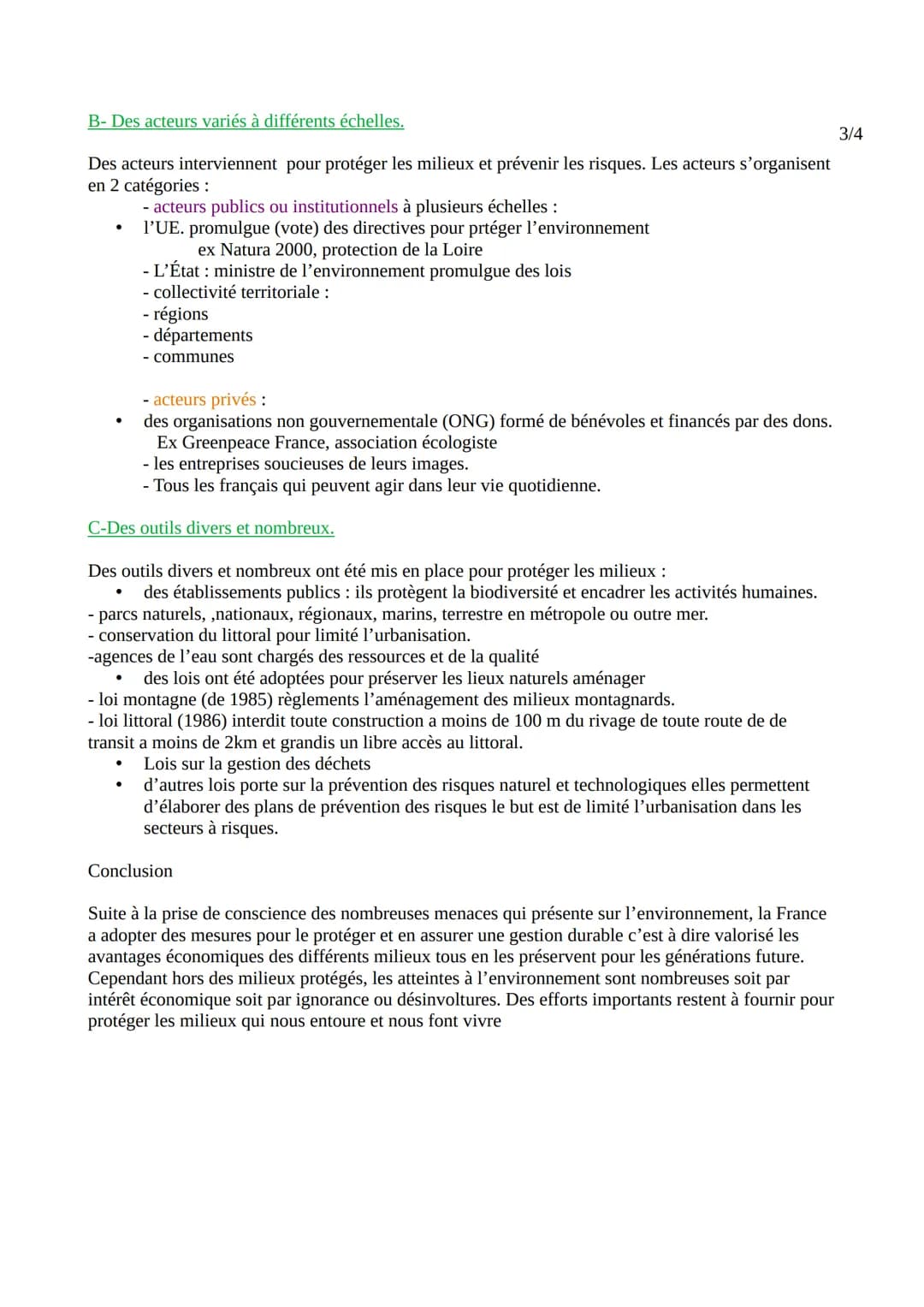 La France des milieux métropolitains et ultramarins entre valorisation et protection
INTRO; Par sa superficie et sa situation géographique l