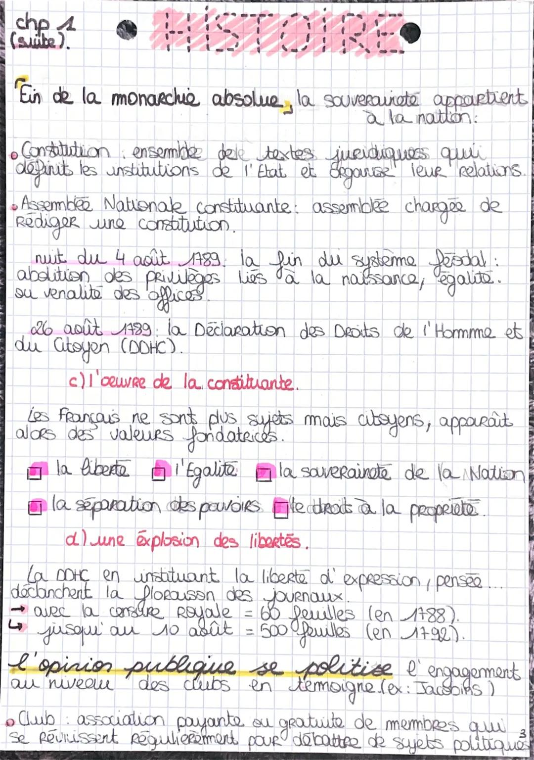 chp 1:
• HISTOIRE
La Revdution française et l'Emp
'Empire une nouvelle conception
de la nation
• Nation: ensemble des êtres humains vivant d