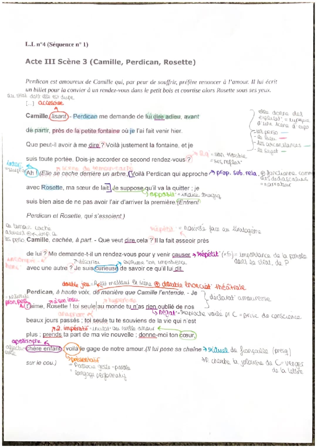 On ne badine pas avec l’amour (Acte III, scène 3)