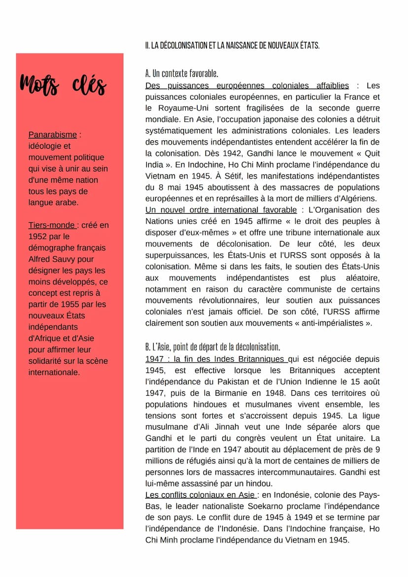 Chapitre 5 UNE NOUVELLE DONNE
:
GEOPOLITIQUE : BIPOLARISATION ET EMERGENCE
DY TIERS MONDE (1953-1975)
Mots clés
American Way of Life
: mode 