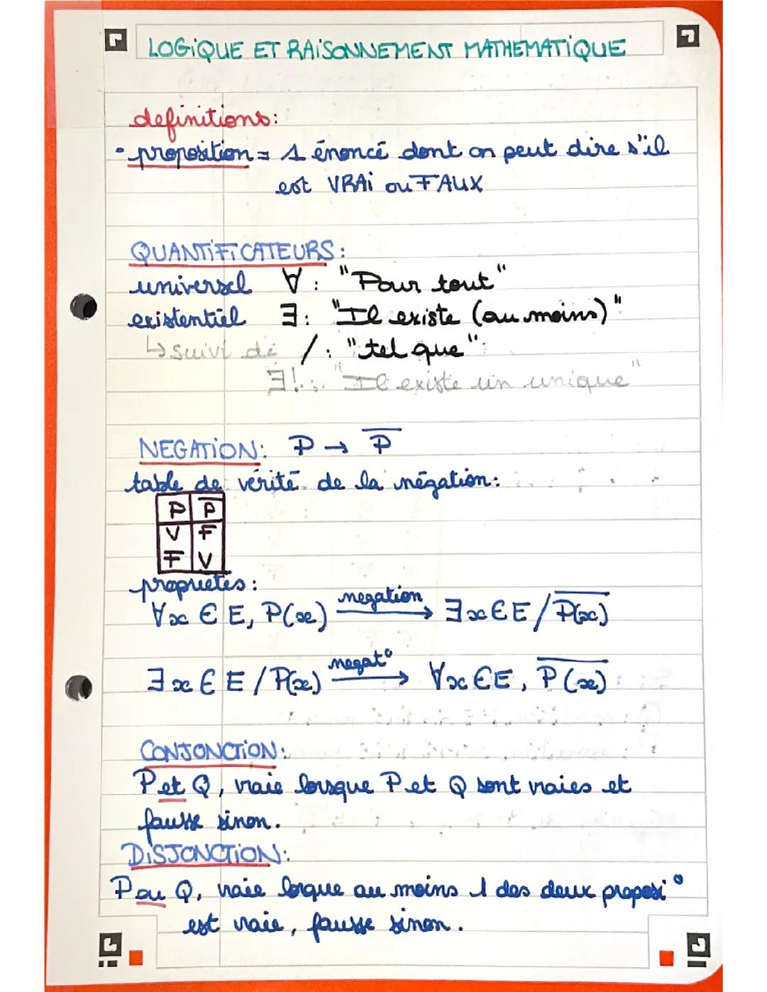 LOGIQUE ET RAISONNEMENT MATHEMATIQUE 