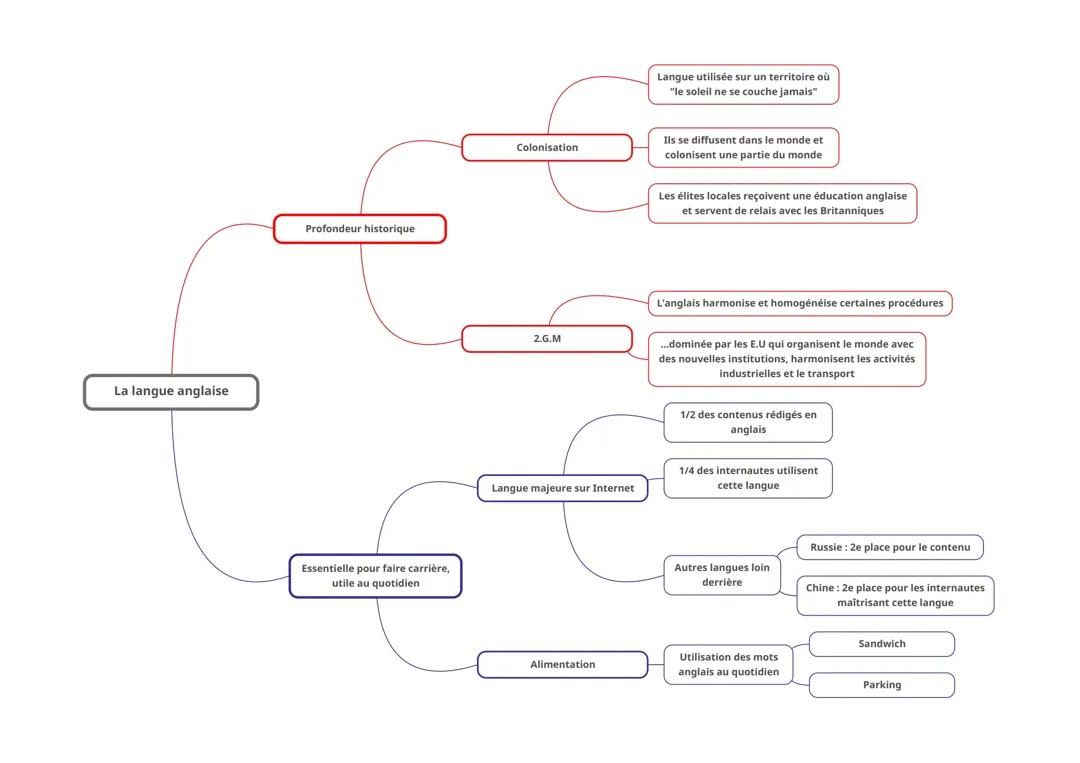 L'enjeu de la langue : la langue anglaise
