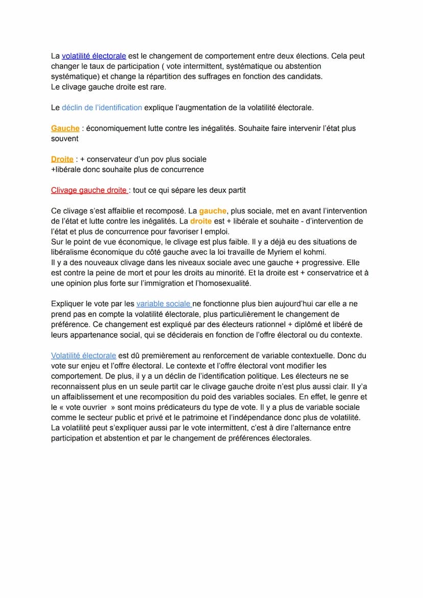 ses vote:
la participation électorale dépend de facteurs inégalement répartis dans la société. En effet,
plus les gens ont un niveau de dipl