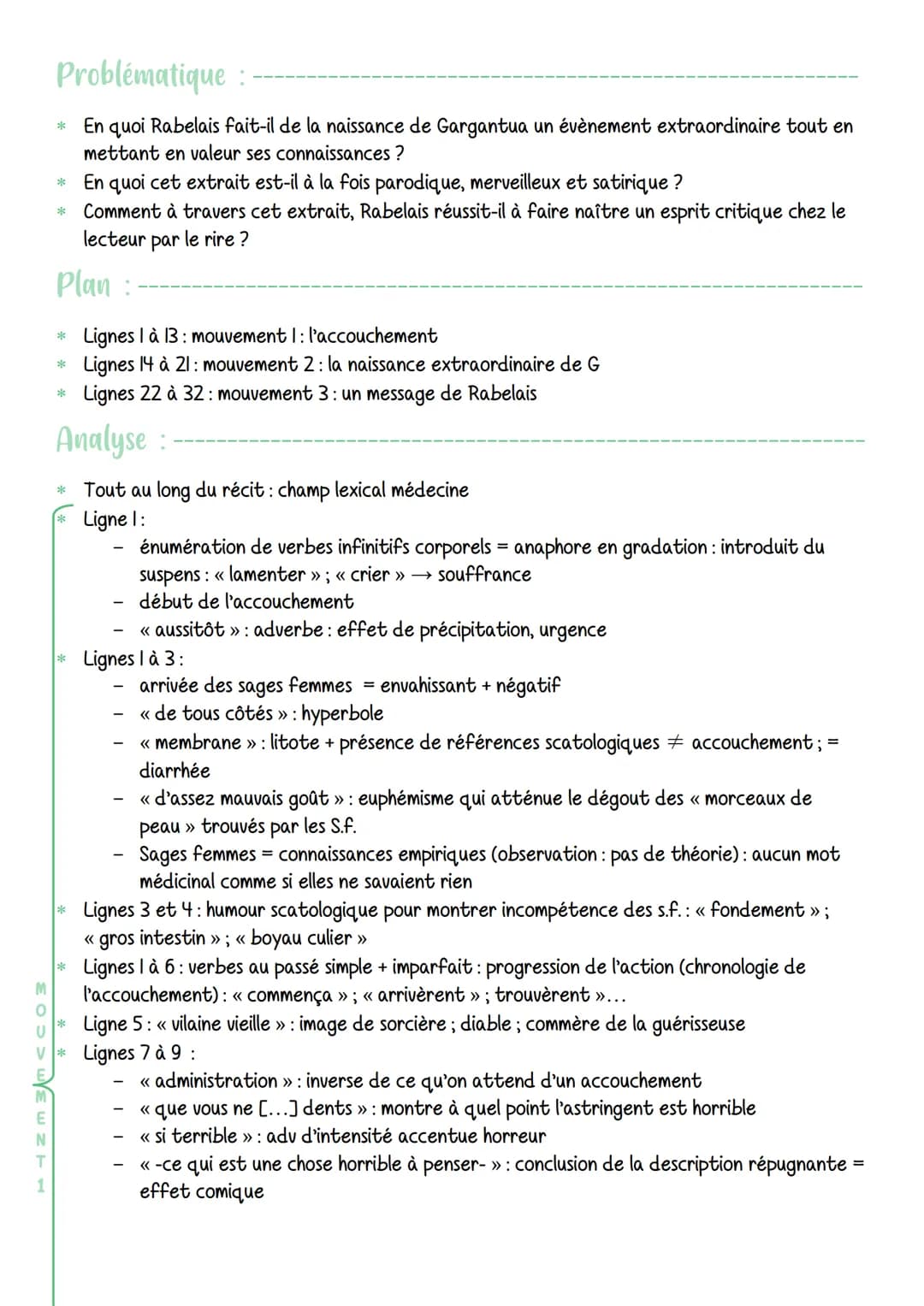 Textes de bac : texte EAF n°17
Gargantua, VI« Comment G naquit en façon bien étrange » F.Rabelais (1534)
Introduction:
* François Rabelais -