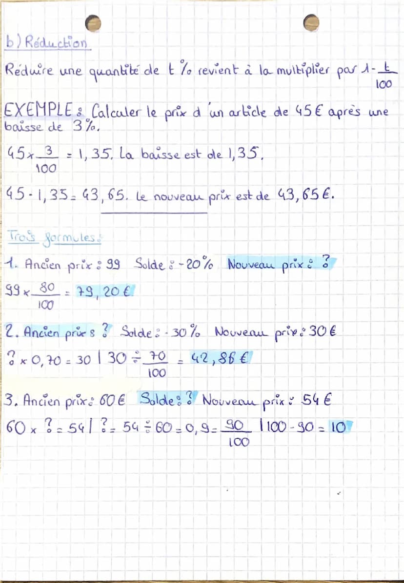 --- OCR Start ---
maths
LES POURCENTAGES
• Calculer un pourcentage
Pour calculer un pourcentage, on peut exprimer une proportion de
dénomina