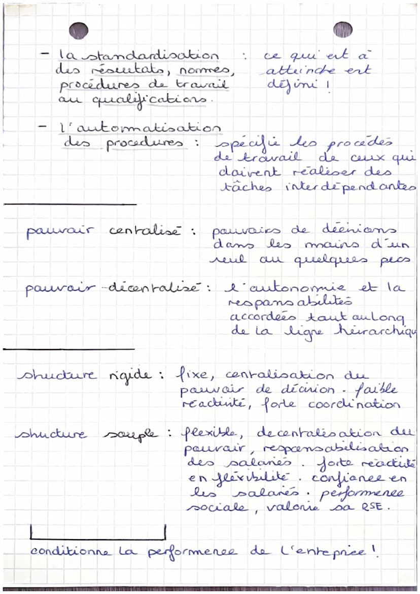 MANA GESTION
organisation du travail rigide:
TAYLORISME
dinion horizontale et vecticale, prime all
rendement
-fordisme
travail à la chaîne, 