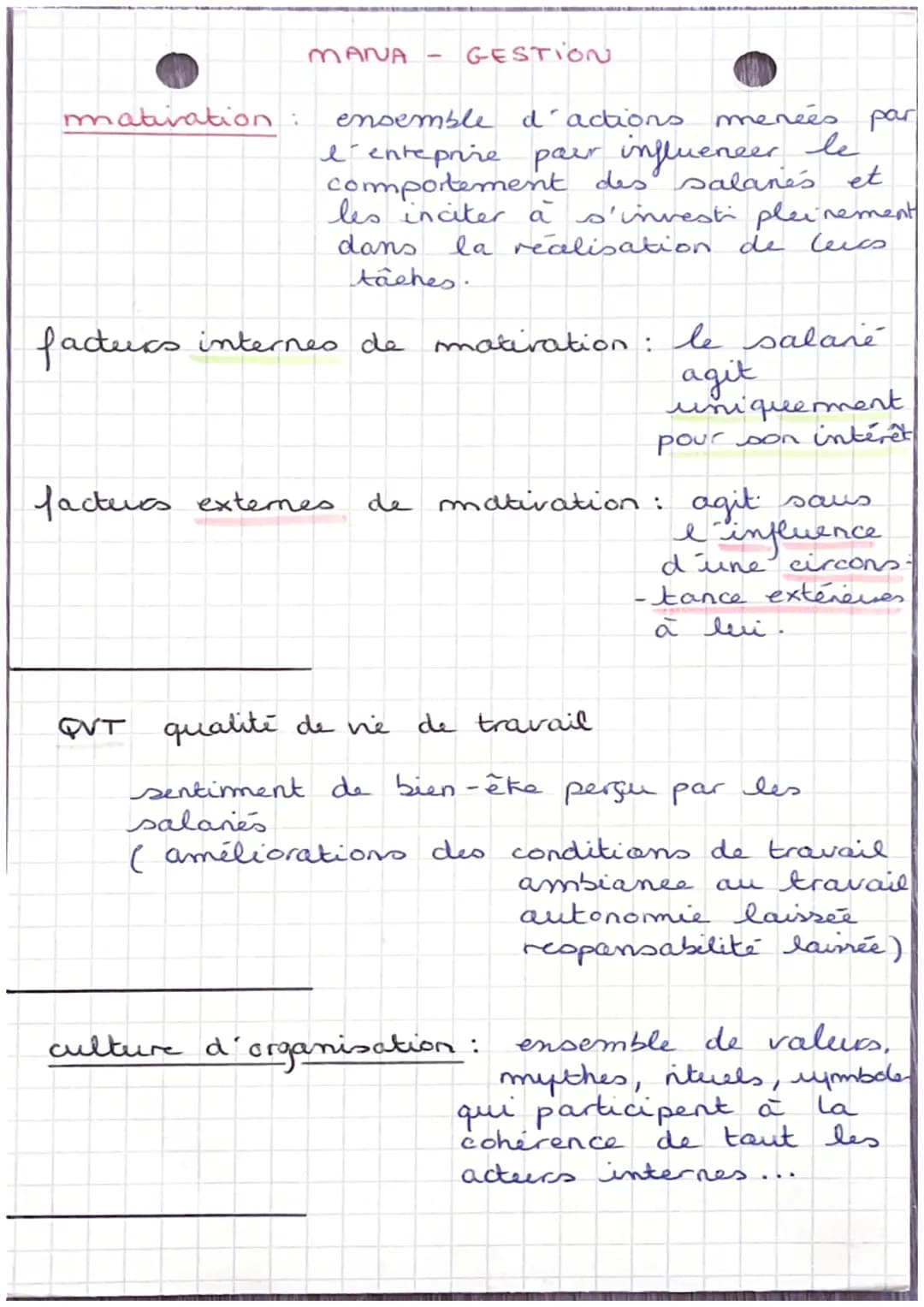 MANA GESTION
organisation du travail rigide:
TAYLORISME
dinion horizontale et vecticale, prime all
rendement
-fordisme
travail à la chaîne, 