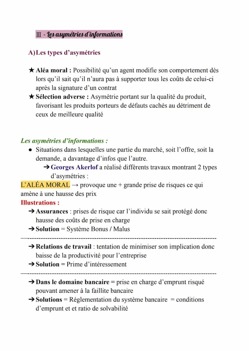 Economie - Chapitre 3 : Les principales défaillances du marché
Problématique du chapitre : Quelles sont les principales défaillances du
marc