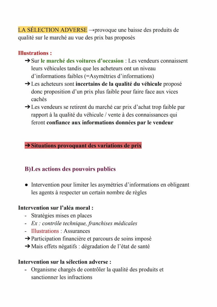 Economie - Chapitre 3 : Les principales défaillances du marché
Problématique du chapitre : Quelles sont les principales défaillances du
marc