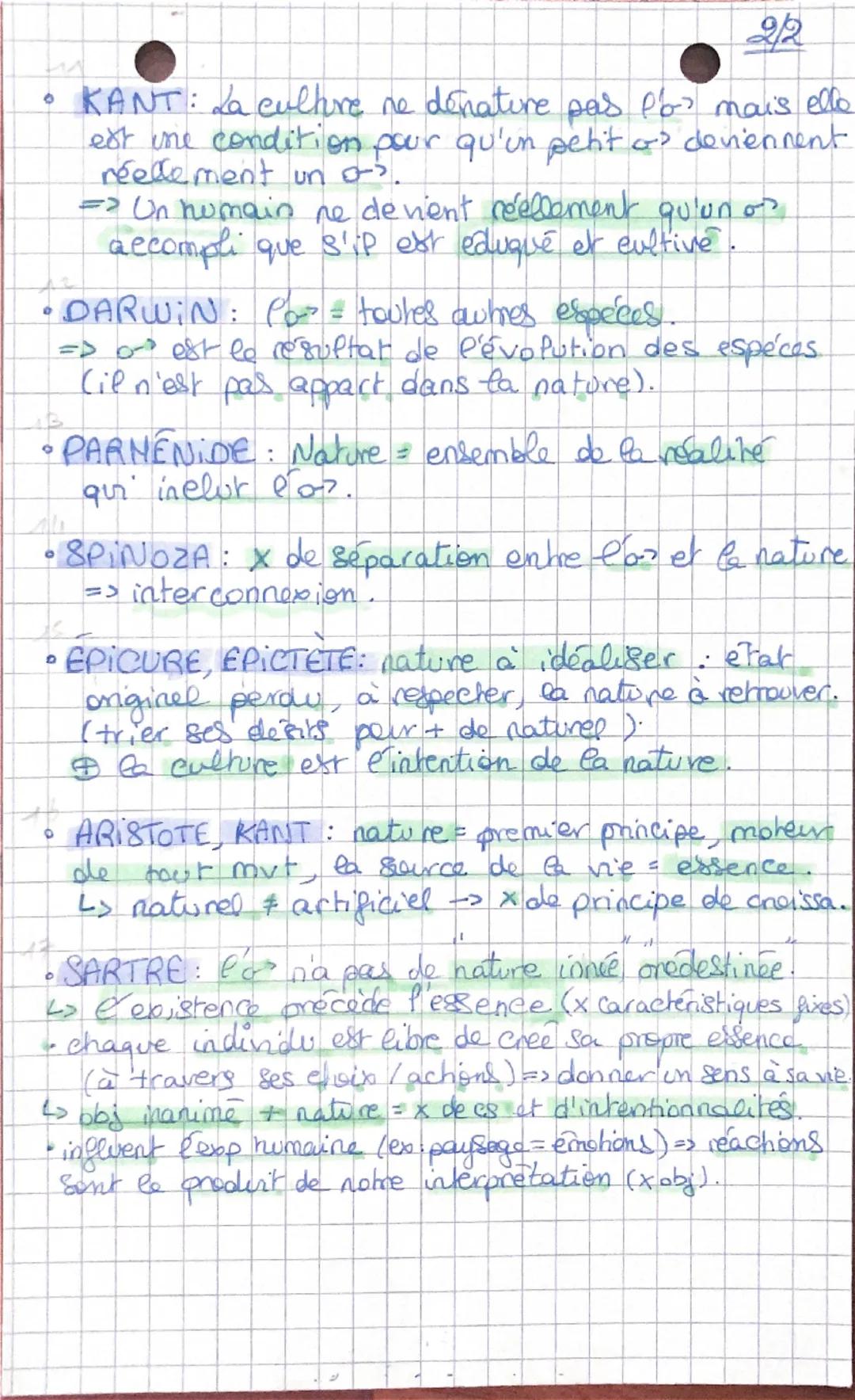 # LA NATURE :
112
> qqfch qui n'a pas subi ine transformation per fo
@l'essence de gatch.

• ARISTOTE: P'obj de nature (a in principe de
mut