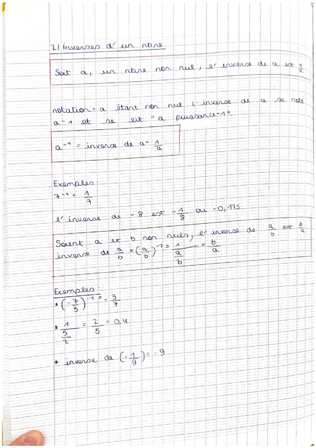 NC2 LES FRACTIONS.

SEQUENCEL DIVISIONS DE FRACTIONS

invented

11 Definition
Deux abrمع sont inversxs. si leur product ent égale et 1, et r