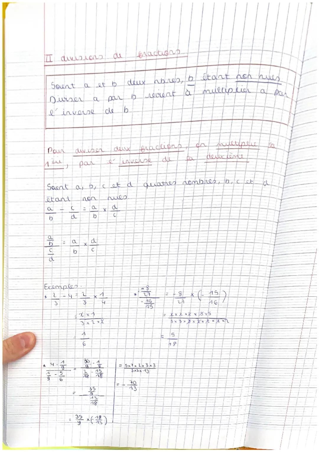 NC2 LES FRACTIONS.

SEQUENCEL DIVISIONS DE FRACTIONS

invented

11 Definition
Deux abrمع sont inversxs. si leur product ent égale et 1, et r