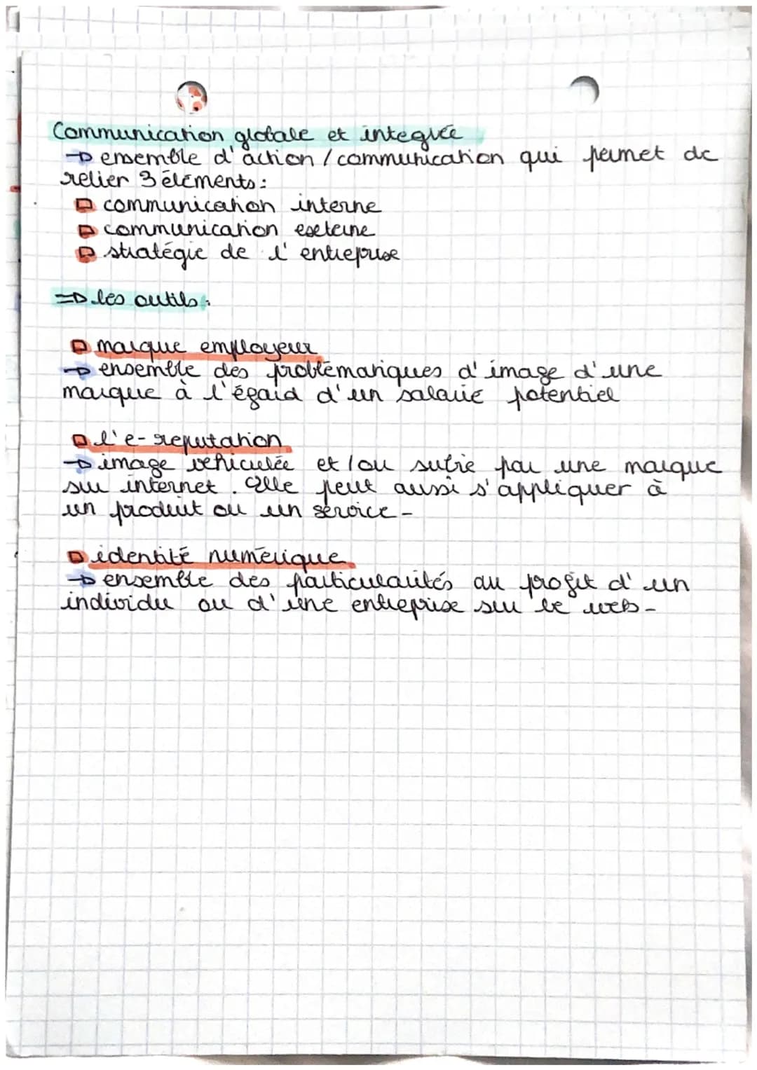CHAPITRE II
:
→ la communication de l'aganisation avec les
differents acteurs
Communication interne
Densemble des actions de communication m