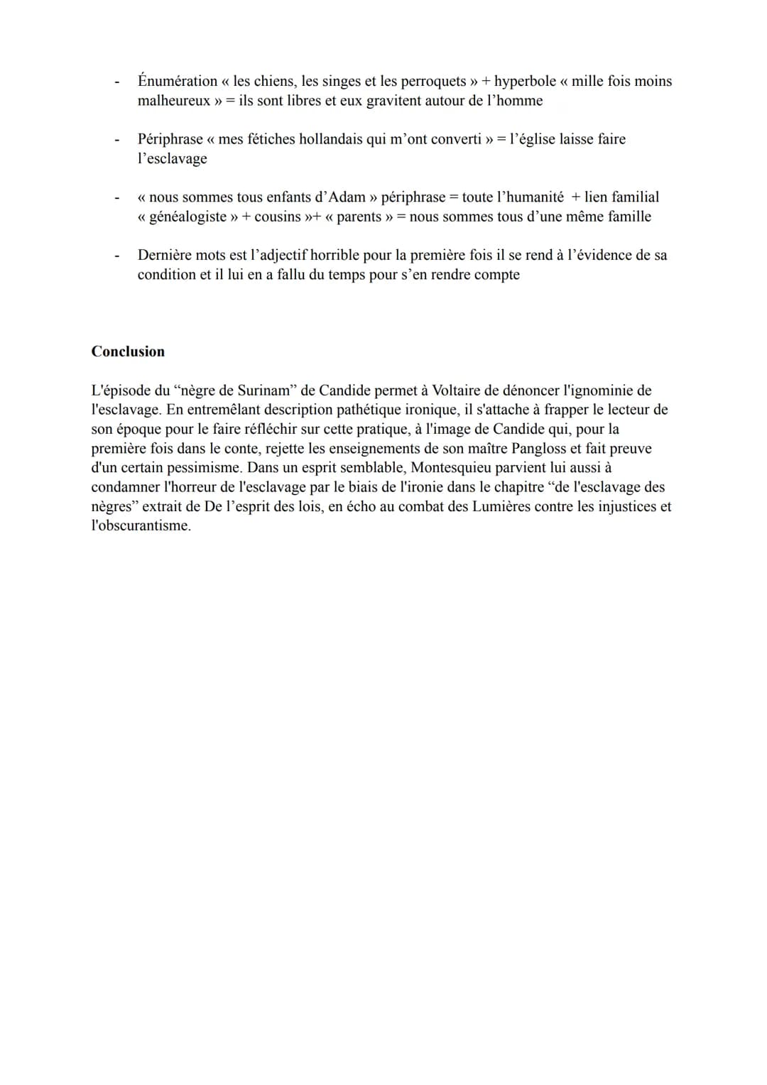 ÉCRIRE POUR COMBATTRE LES INÉGALITÉS
TEXTE 1 : 1759 Voltaire Candide chapitre 19 « Le nègre de Surinam >>
En approchant de la ville, ils ren