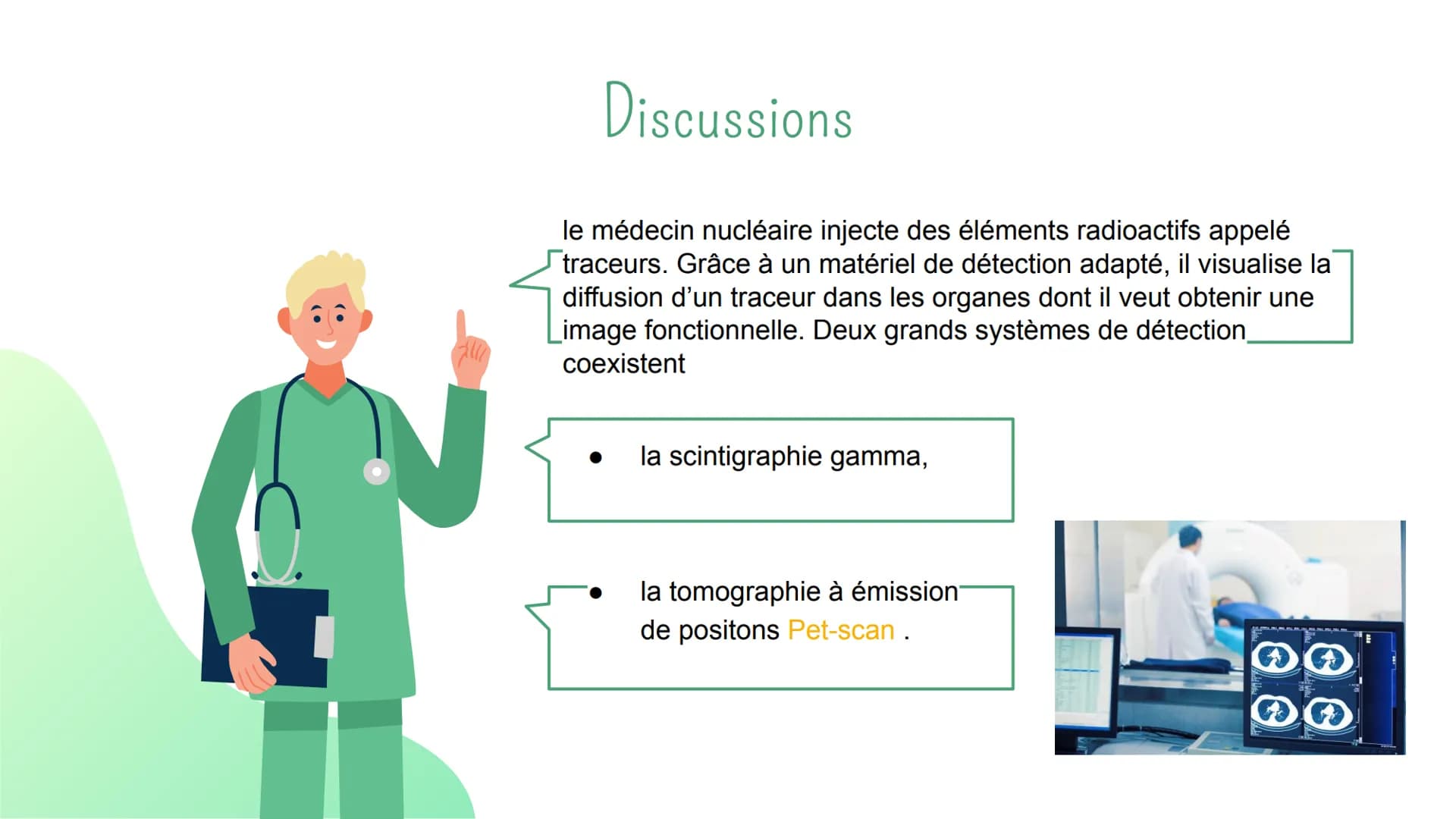 L'énergie
nucléaire et la
médecine
Lafa mohamad Introduction
Quand on pense a l'energie nucleaire, on a toute suite une
image de grande cent