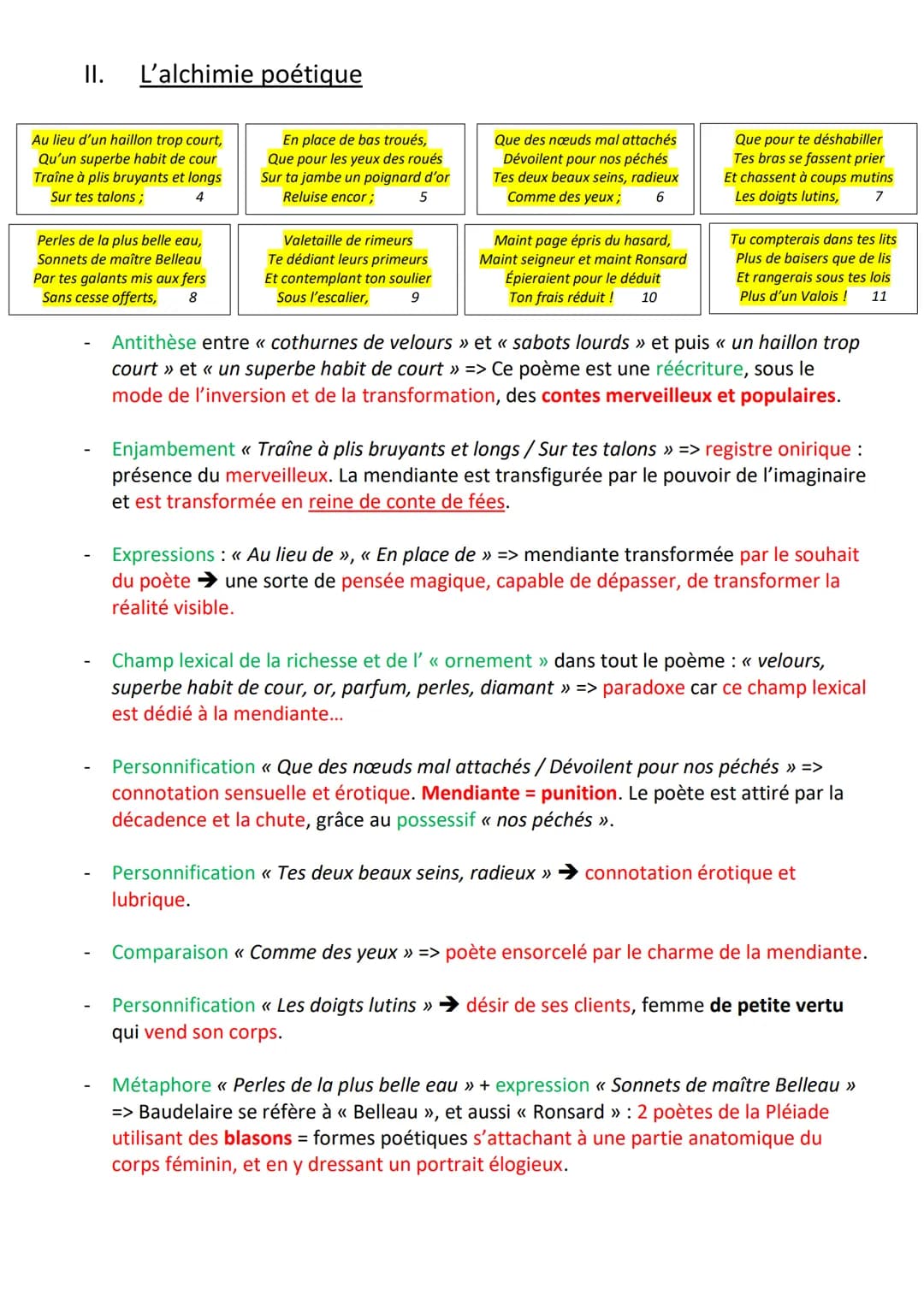 ORAL - TEXTE 3 : Fleurs du Mal - POÉSIE :
<< A une mendiante rousse >>
o Introduction :
1. PRÉSENTATION : Charles Baudelaire est un poète à 