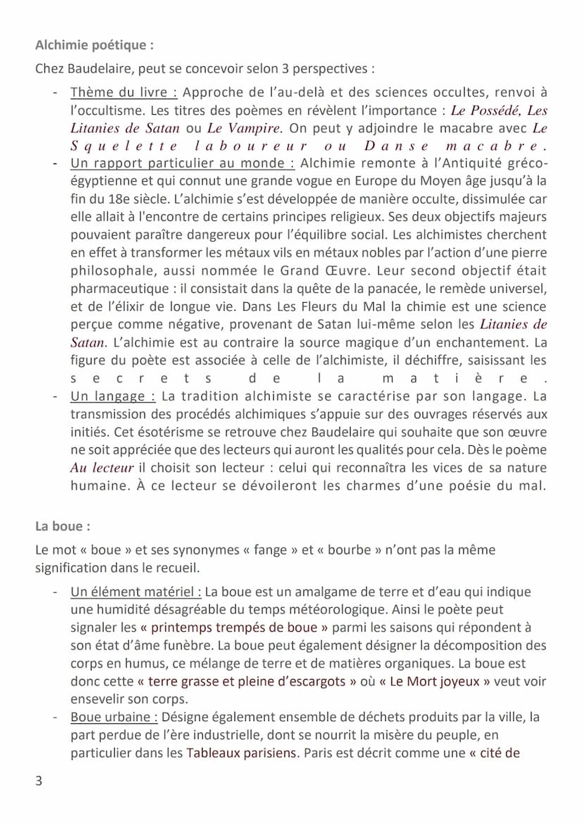 BAUDELAIRE - LES FLEURS DU MAL
Biographie :
Né en 1821, le jeune Baudelaire mène une vie de débauche. Pour conforter sa
situation financière