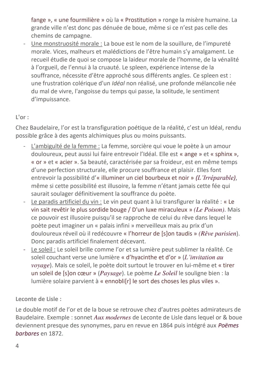 BAUDELAIRE - LES FLEURS DU MAL
Biographie :
Né en 1821, le jeune Baudelaire mène une vie de débauche. Pour conforter sa
situation financière
