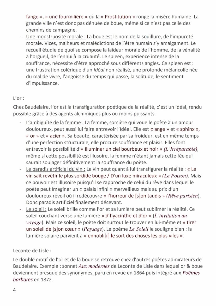 BAUDELAIRE - LES FLEURS DU MAL
Biographie :
Né en 1821, le jeune Baudelaire mène une vie de débauche. Pour conforter sa
situation financière