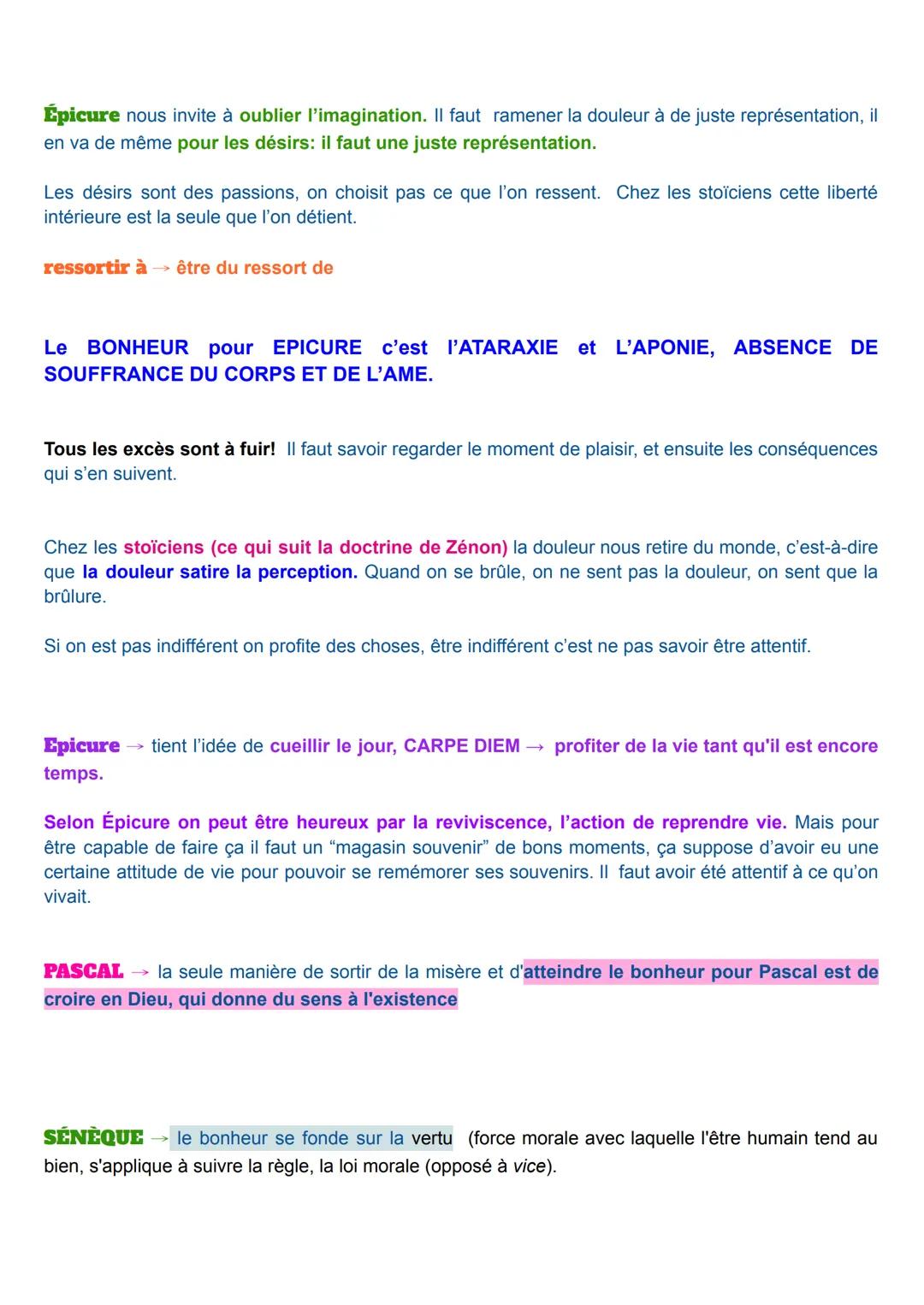 BONHEUR ET MORALE
notions: bonheur, devoir
Aristote, Ethique à Nicomoque 1,5
Aristote définit le bonheur comme un Souverain Bien
le Souverai