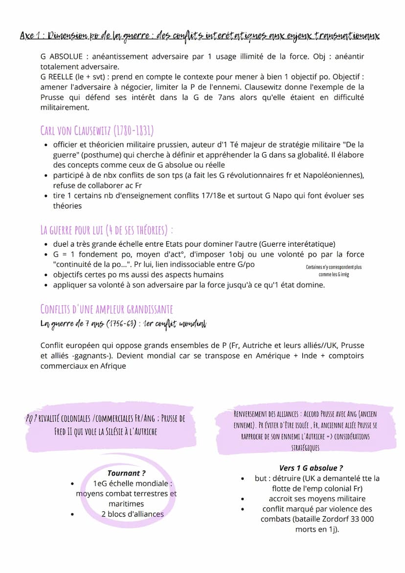 HGGSP thème 1 : Faire la guerre, faire la paix : conflits et résolutions.
INTRODUCTION
Traditionnellement, la guerre est définie comme une s