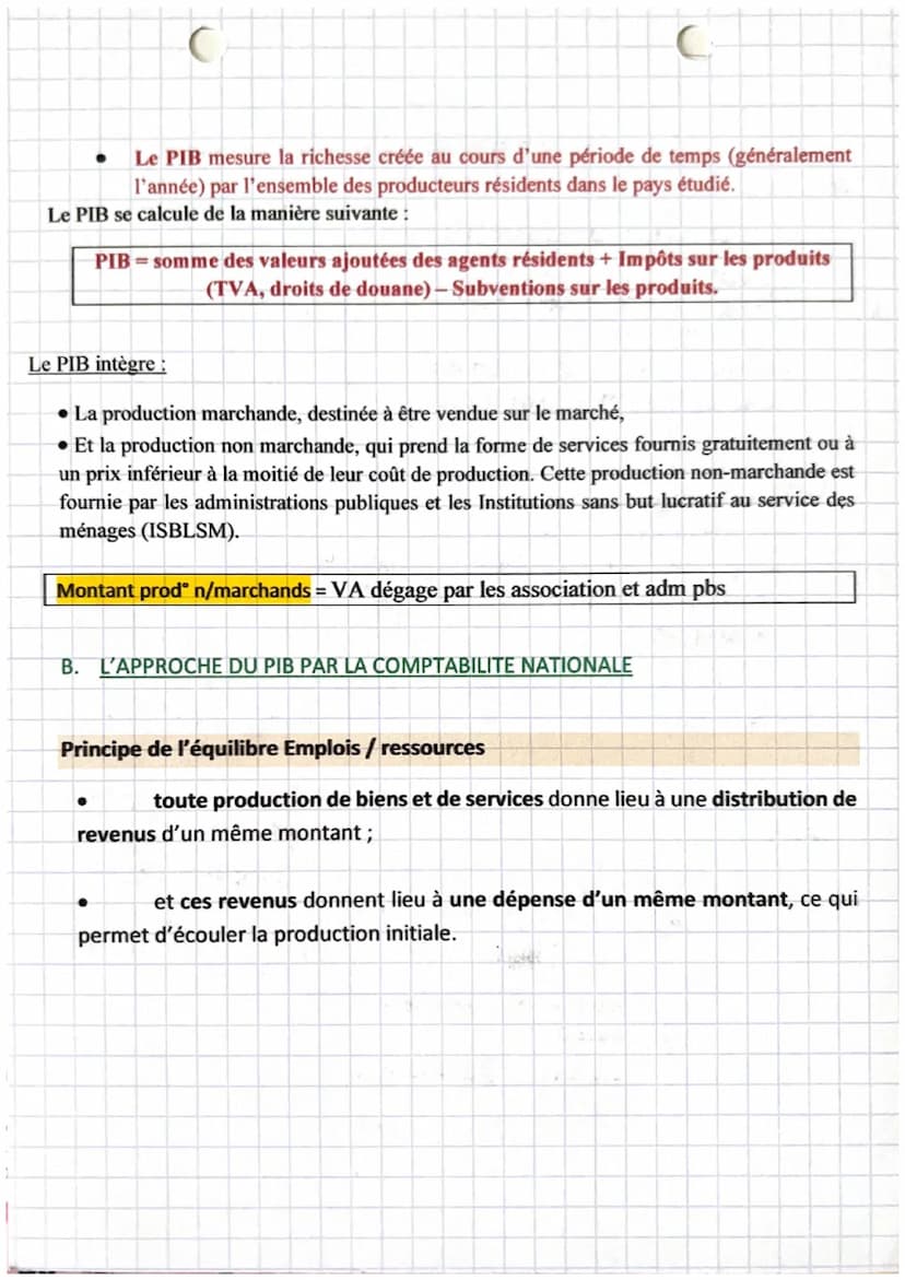 économie
chapitre s
JAL
є
Chapitre 5:
LA MESURE DE LA PRODUCTION ET SES PROLONGEMENTS
Introduction:
La richesse créée peut être mesurée au n