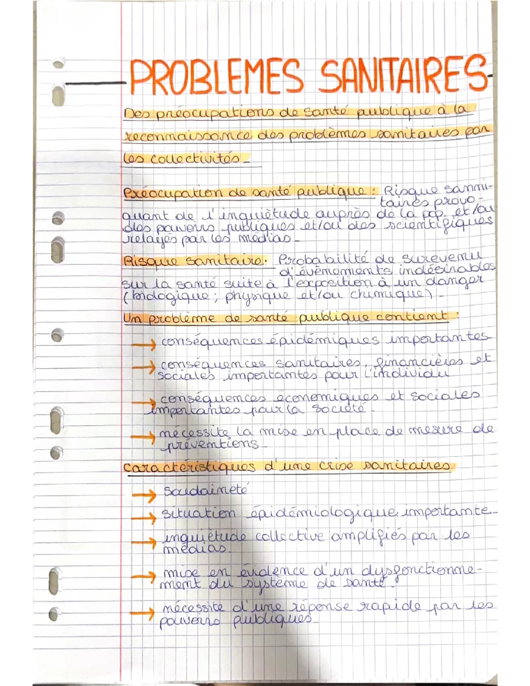 « Problèmes Sanitaires » STSS 