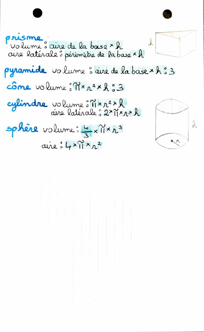 mathématiques
Figures planes
carré périmètre : cx4
aire : c²
rectangle périmètre of(+1)×2
l
triangle périmètre a+b+c
aire : cx h:2
O
h
b
с
C