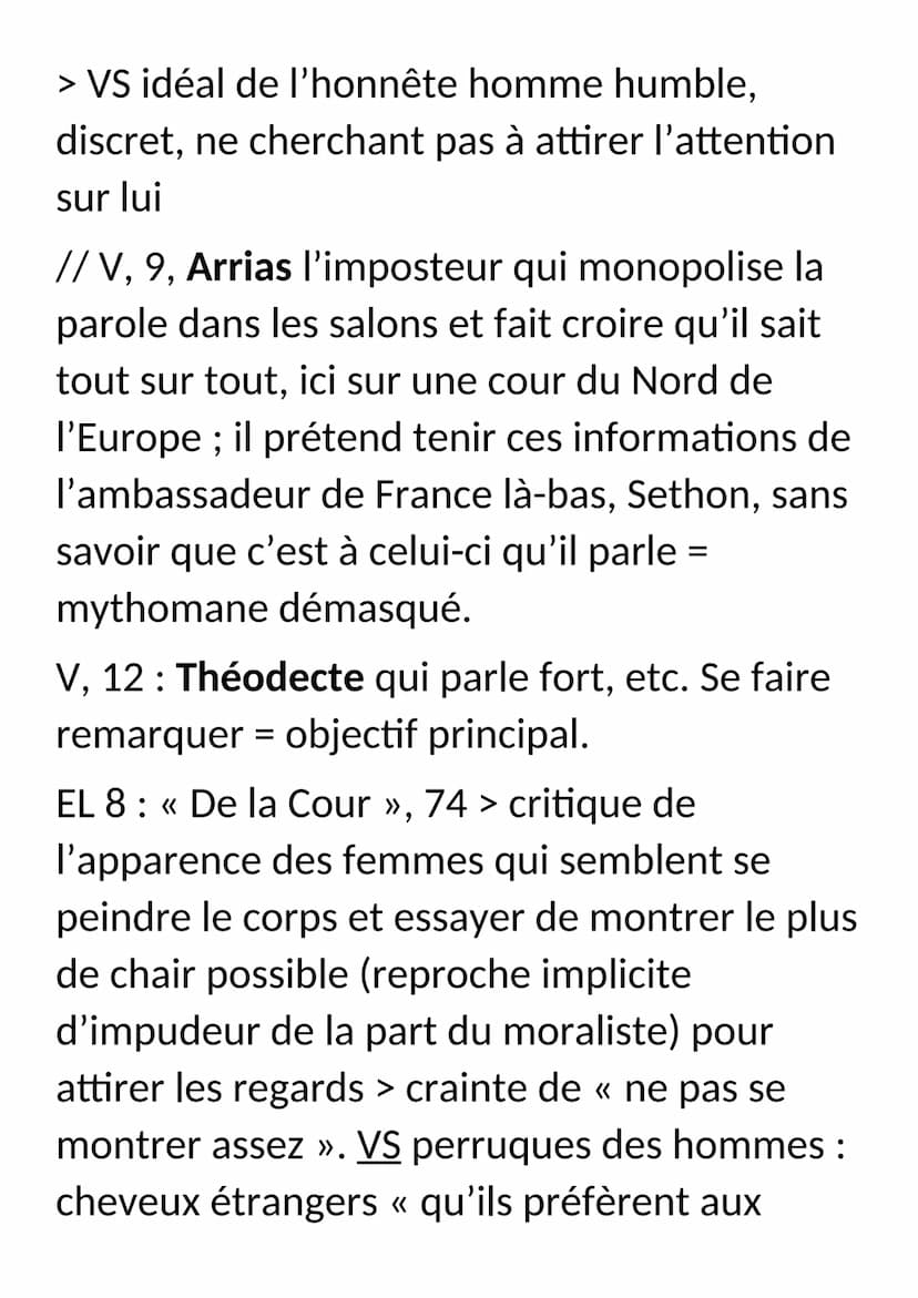 Dissertation sur O.I.
Dans la remarque 50 du livre « Des Grands >>
des Caractères, La Bruyère écrit : « Aussi les
Pamphiles sont-ils toujour
