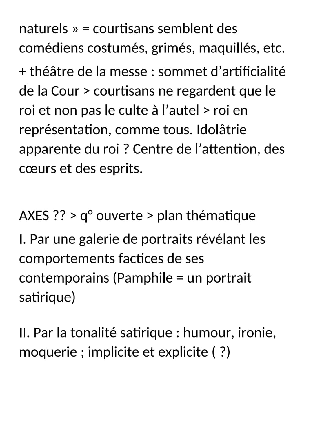 Dissertation sur O.I.
Dans la remarque 50 du livre « Des Grands >>
des Caractères, La Bruyère écrit : « Aussi les
Pamphiles sont-ils toujour