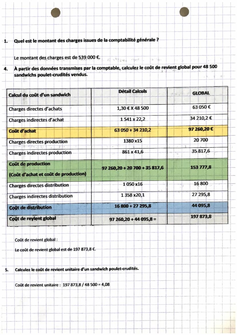 gestion!
chapitre 16
1.
6.
1.
A.
Le prix, le coût, les charges et la marge d'un produit
Le prix de vente
Le prix de vente est le prix propos