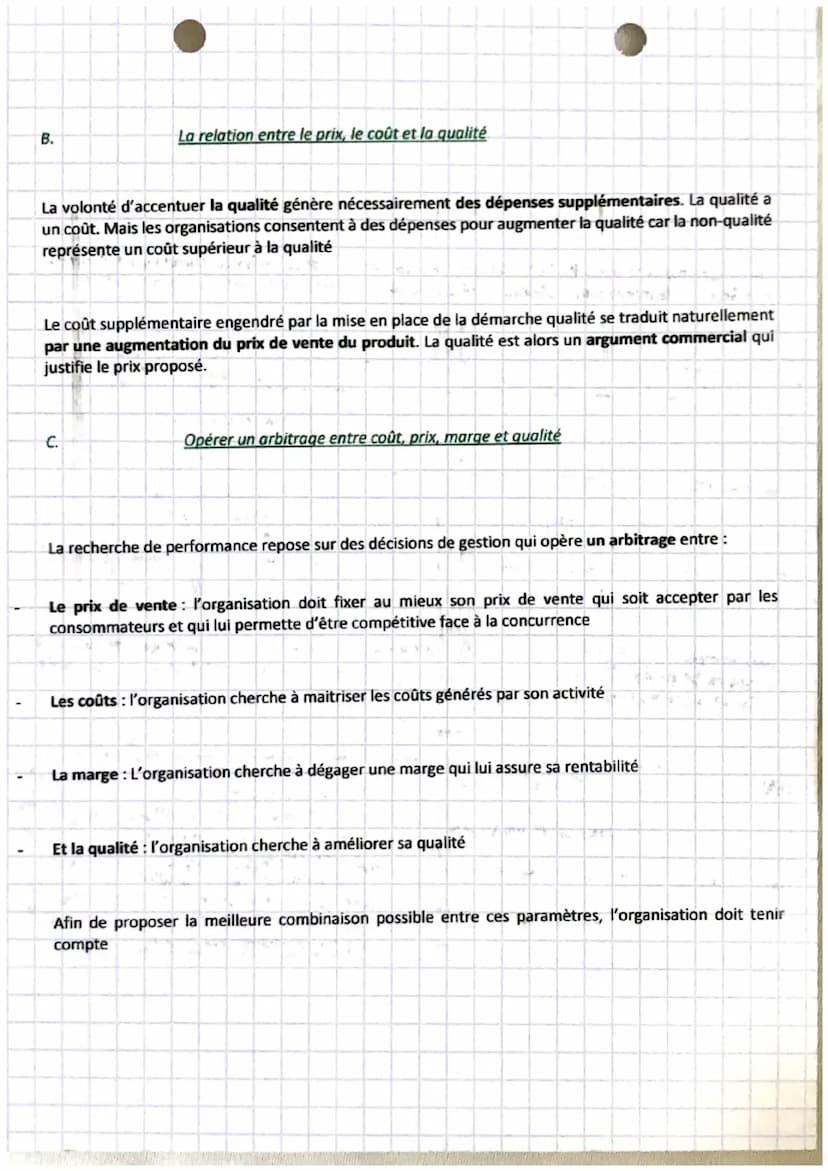 gestion!
chapitre 16
1.
6.
1.
A.
Le prix, le coût, les charges et la marge d'un produit
Le prix de vente
Le prix de vente est le prix propos