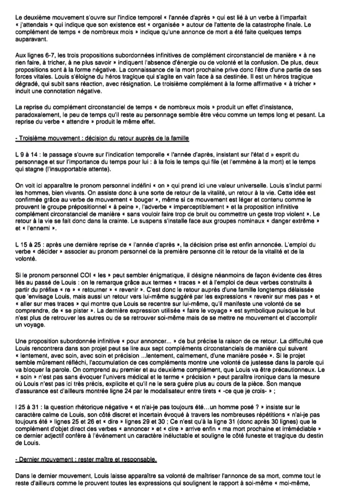 Introduction :
Analyse linéaire : proloque
Jean-Luc Lagarce est un écrivain et un metteur en scène né en 1957 et mort prématurément du SIDA 