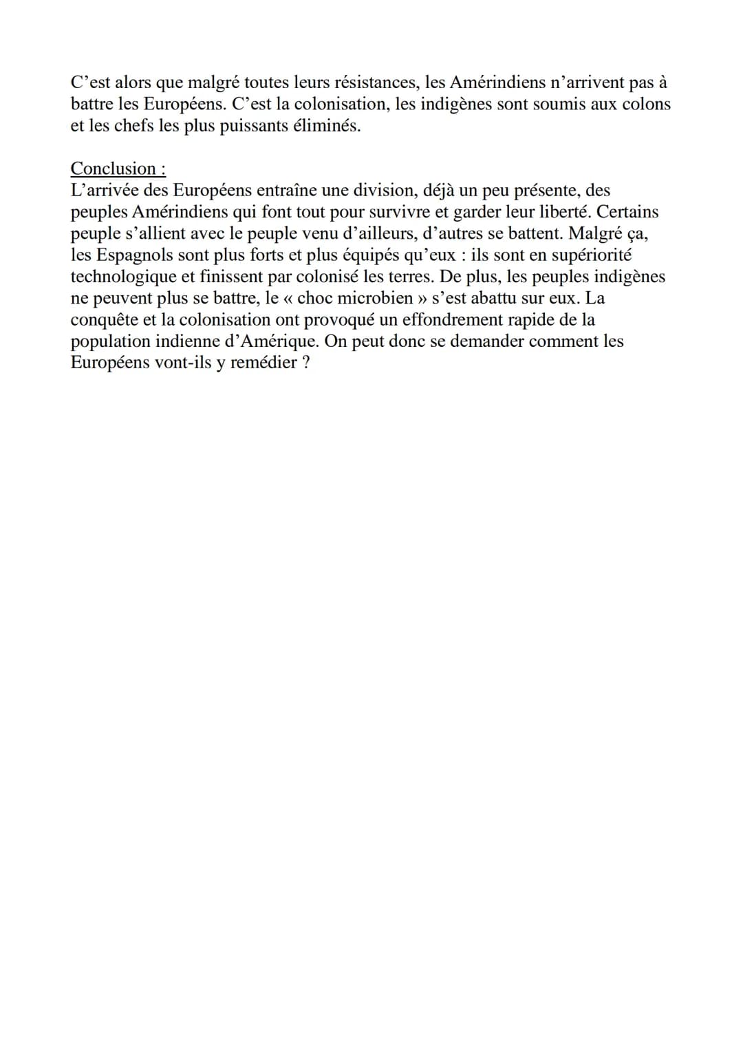 Introduction :
A partir du XVème siècle, les européens, en particulier les Espagnols et
les Portugais, se lancent dans de grandes exploratio