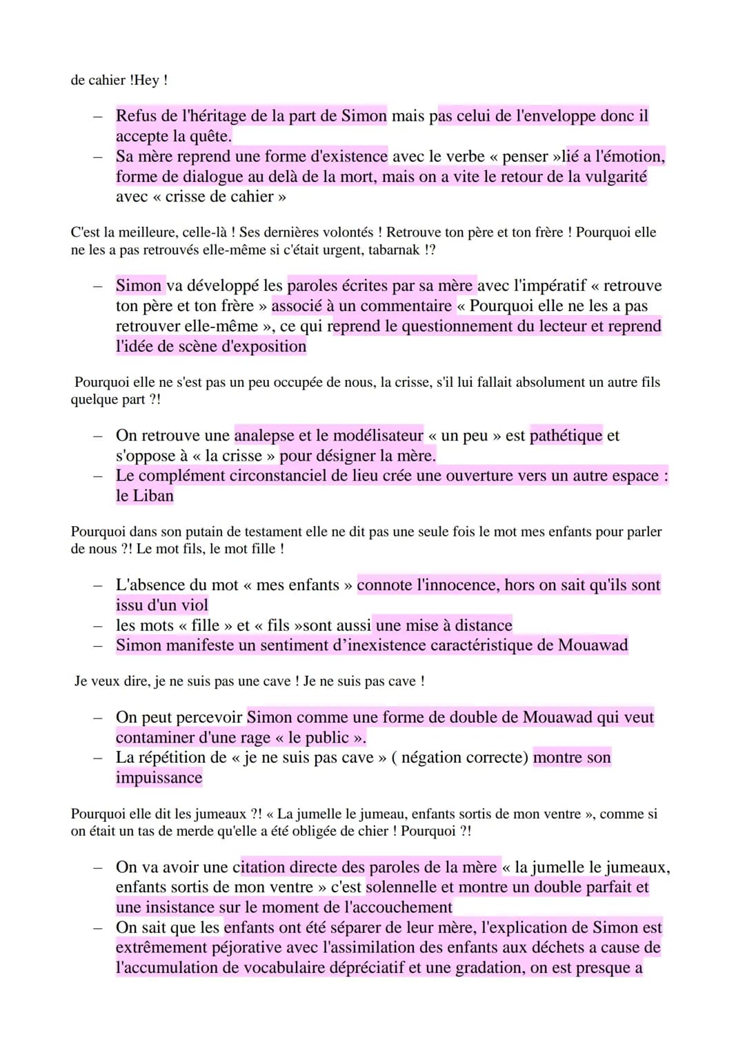 Analyse linéaire
Incendies, Wajdi Mouawad
Introduction
•
•
•
•
Incendies est une pièce de théâtre de Wajdi Mouawad paru en 2003,
c'est la 2n