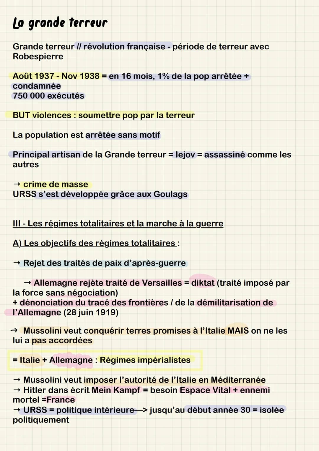 Chapitre 2 Les régimes totalitaires
1ère Guerre mondiale + crise de 1929 = favorisent nouveaux régimes
politiques :
Intro
:
- fascisme en It