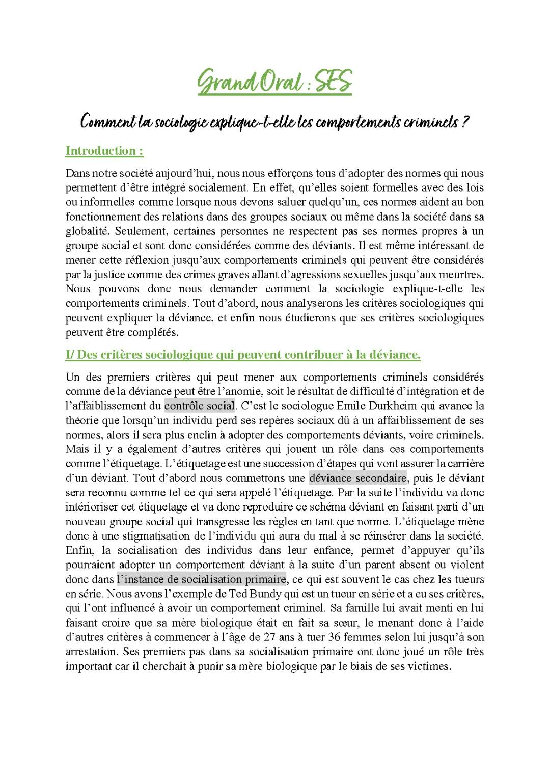 Pourquoi Les Gens Se Comportent Différemment : La Déviance et La Socialisation