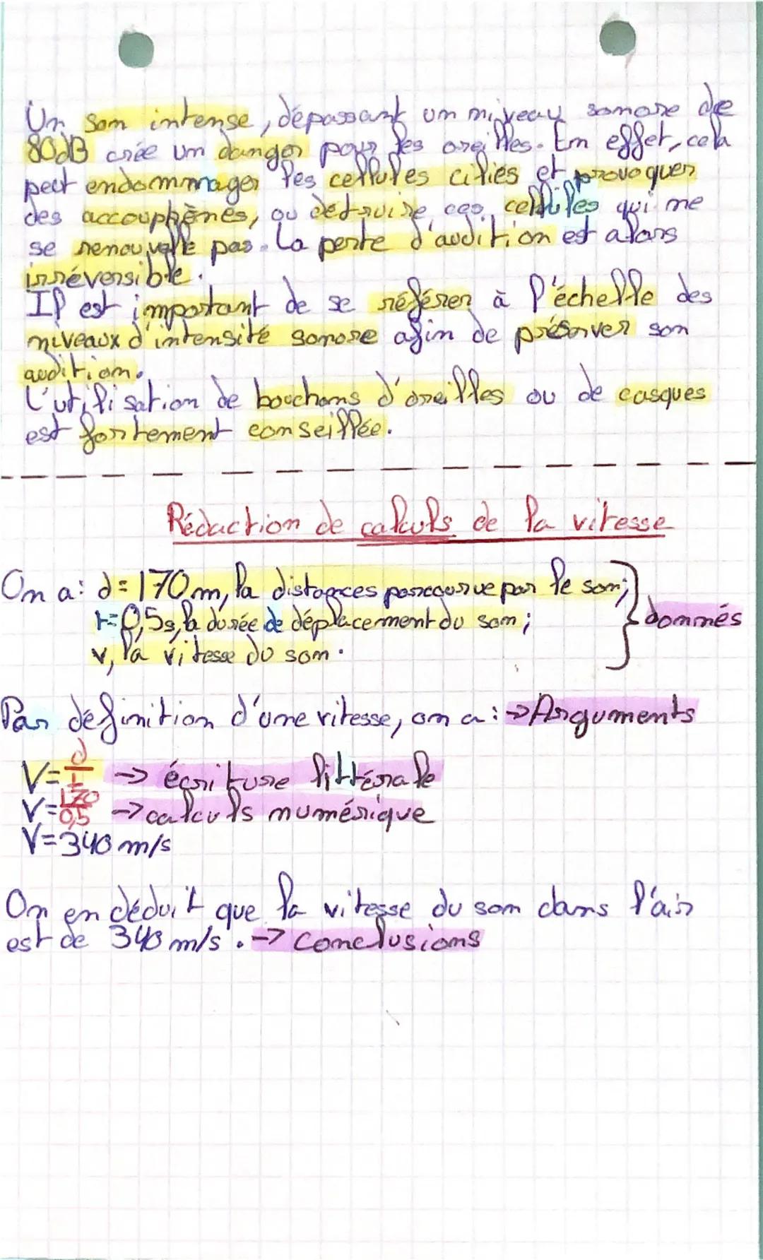 --- OCR Start ---
• Physique
Les sons
Fréquence d'un son: Nombre de vibrations
en une seconde. L'unité de fréquence est
le Hertz.
Hauteur d'