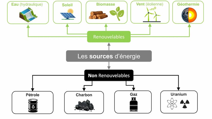 Energie chimique
Energie lumineuse
Energie nucléaire
Energie thermique
Les formes d'énergie
Energie musculaire
G₂₁
Energie de mouvement
Ener