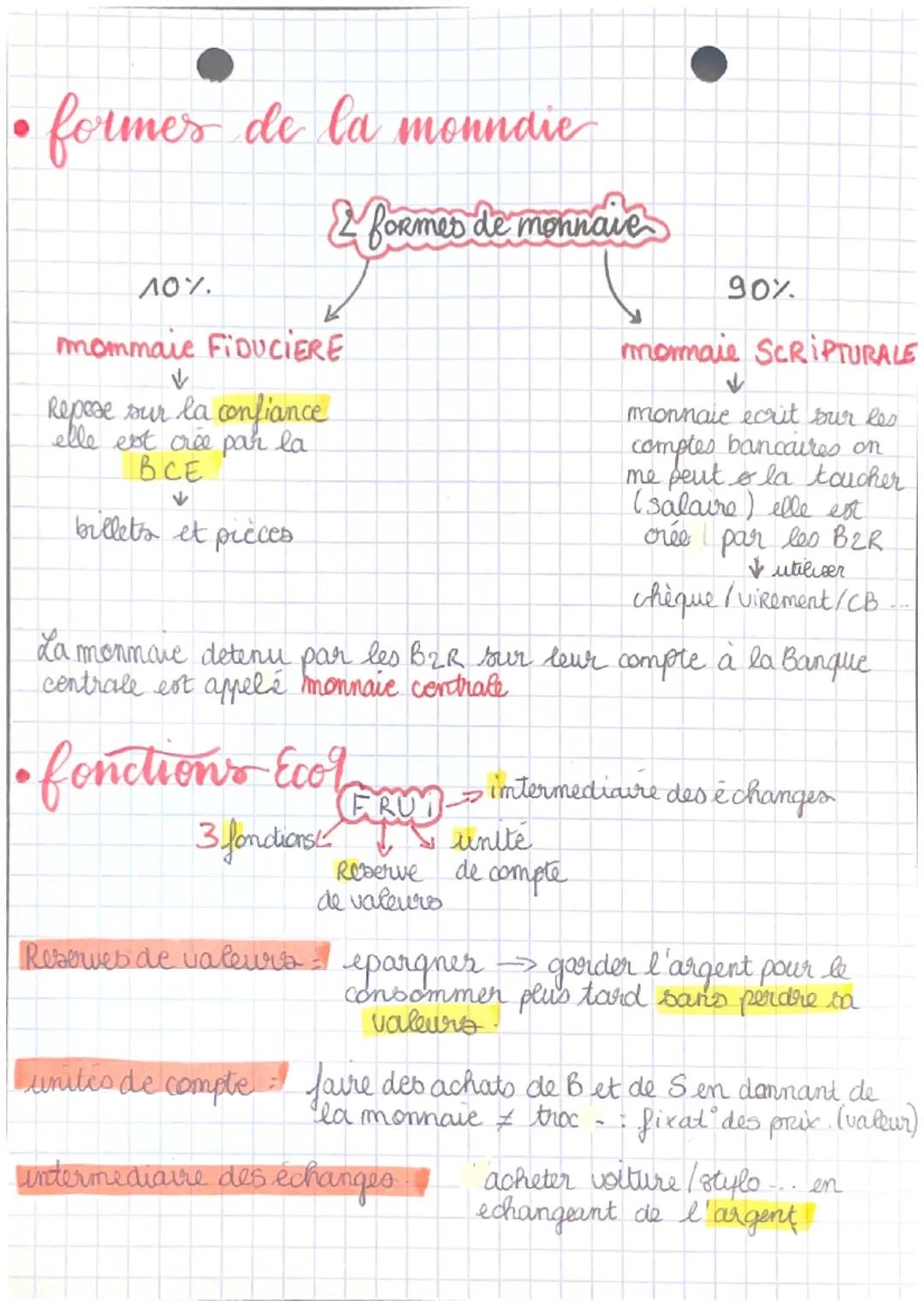 # la monnaie

definition

FABRIQUER: picnomène de production
CREER: modificat de la quantité da mormue
en circulation

CREATION MONETAIRE: s